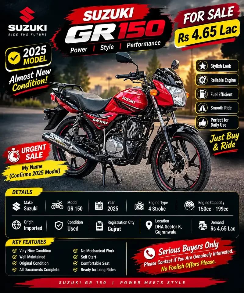 Suzuki GR 150 2025